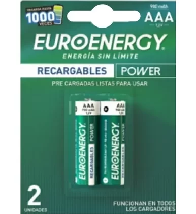 EUROENERGY BAT.AAA RECARGAB 2X