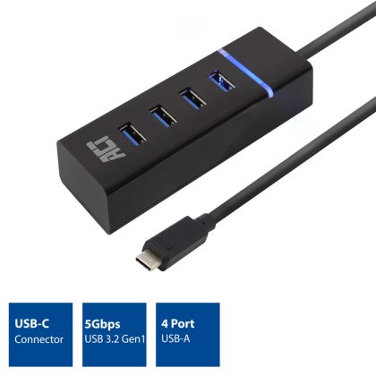 HUB USB-C A X4 USB-A 3.0 ACTIV