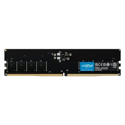Memoria Ram UDIMM CRUCIAL CT 16GB DDR5 4800MHz CL40 1.10V Single Negro