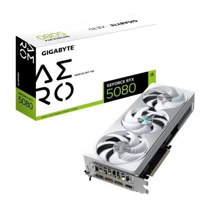 Placa de Video GIGABYTE NVIDIA GeForce RTX 5080 AERO OC SFF 16G