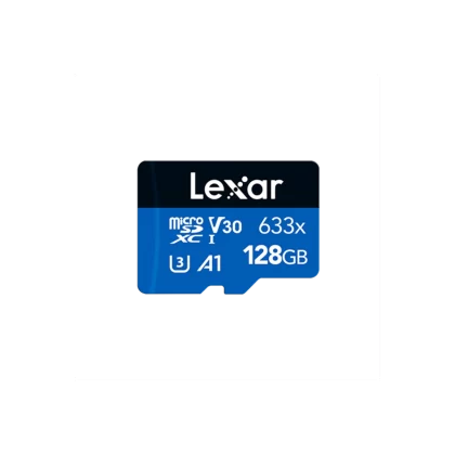 Tarjeta microSDXC Lexar  633x 128GB UHS-I C10 con adaptador