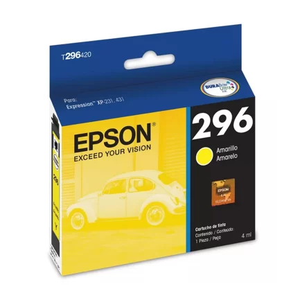 Cartucho de Tinta EPSON 296 Amarillo Cartucho de Tinta EPSON 296 Amarillo