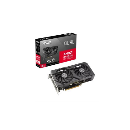 Placa de Video ASUS AMD DUAL RX7600 O8G EVO