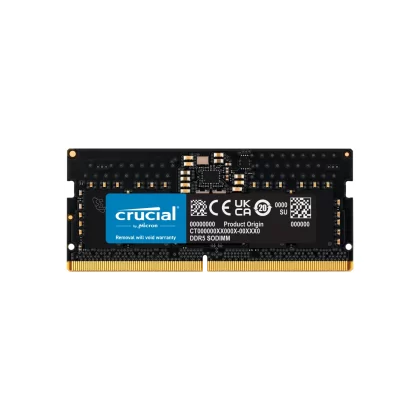 Memoria Ram SODIMM CRUCIAL CT 8GB DDR5 4800MHz CL40 1.10V Single Negro Memoria Ram SODIMM CRUCIAL CT 8GB DDR5 4800MHz CL40 1.10V Single Negro
