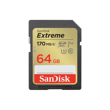 Tarjeta SD Sandisk Extreme 64GB UHS-I 180MB/s 4K