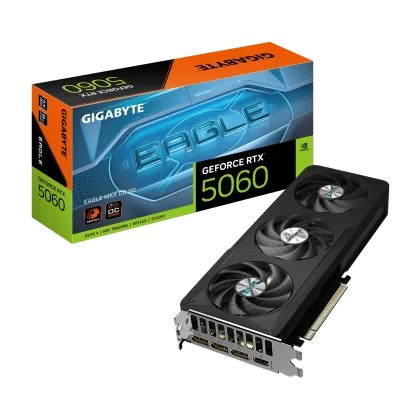 Placa de Video GIGABYTE GeForce RTX 5060 EAGLE MAX OC 8G