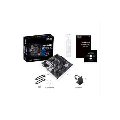 Motherboard ASUS PRIME B550M-A AC AM4 DDR4 Motherboard ASUS PRIME B550M-A AC AM4 DDR4